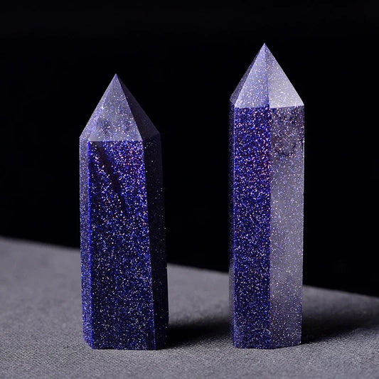Natural Stone Crystal Point Wand – Rose Quartz & Amethyst for Witchcraft, Decor & Healing